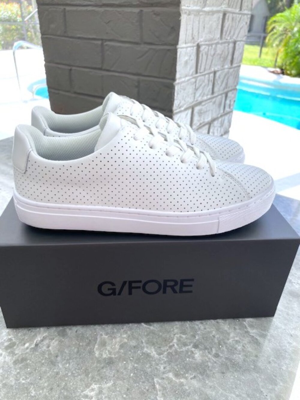 G/FORE Perforated White Women's Sneakers Fore Play Disruptor Golf Shoe size 8